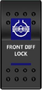 Rocker Switch ARB Carling Style Dual LED ON-OFF for 4X4 4WD Boat Caravan - Blue LED