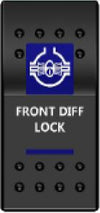 Rocker Switch ARB Carling Style Dual LED ON-OFF for 4X4 4WD Boat Caravan - Blue LED
