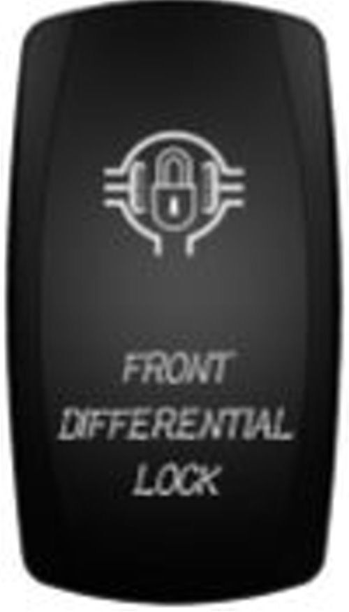 Laser Etched Rocker Switch ARB Carling Style Dual LED ON-OFF for 4X4 4WD Boat Caravan - Red LED