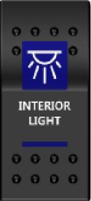 Rocker Switch ARB Carling Style Dual LED ON-OFF for 4X4 4WD Boat Caravan - Blue LED