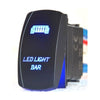 Laser Etched Rocker Switch ARB Carling Style Dual LED ON-OFF for 4X4 4WD Boat Caravan - Blue LED
