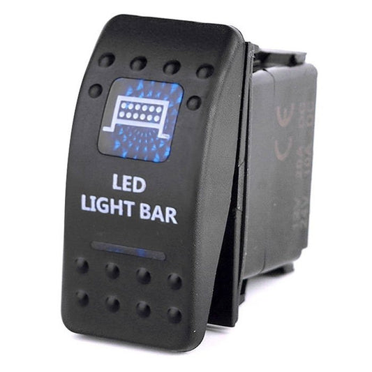 Rocker Switch ARB Carling Style Dual LED ON-OFF for 4X4 4WD Boat Caravan - Blue LED