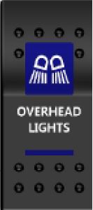 Rocker Switch ARB Carling Style Dual LED ON-OFF for 4X4 4WD Boat Caravan - Blue LED