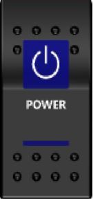 Rocker Switch ARB Carling Style Dual LED ON-OFF for 4X4 4WD Boat Caravan - Blue LED
