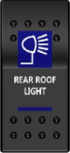 Rocker Switch ARB Carling Style Dual LED ON-OFF for 4X4 4WD Boat Caravan - Blue LED