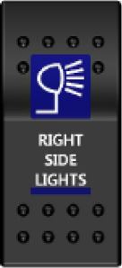 Rocker Switch ARB Carling Style Dual LED ON-OFF for 4X4 4WD Boat Caravan - Blue LED