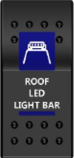 Rocker Switch ARB Carling Style Dual LED ON-OFF for 4X4 4WD Boat Caravan - Blue LED