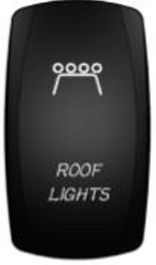 Laser Etched Rocker Switch ARB Carling Style Dual LED ON-OFF for 4X4 4WD Boat Caravan - Red LED