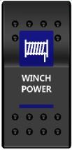 Rocker Switch ARB Carling Style Dual LED ON-OFF for 4X4 4WD Boat Caravan - Blue LED