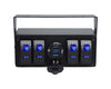 YJ-SPA172 12V/24V 4 Gang LED Rocker Switch Panel Enclosure, Dual USB Charger Port, Digital Voltmeter